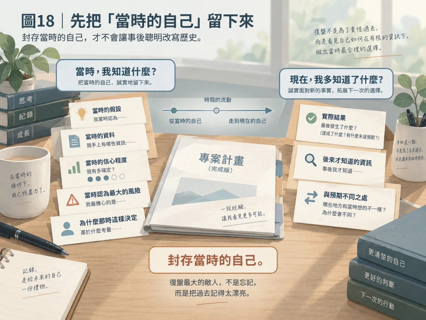 圖18｜先把「當時的自己」留下來