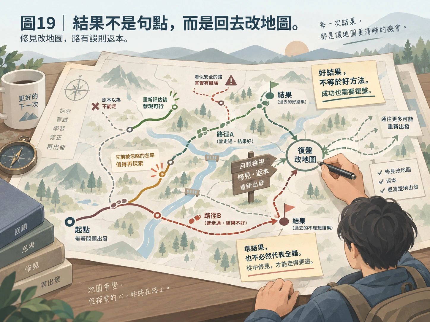 圖19｜結果不是句點，而是回去改地圖