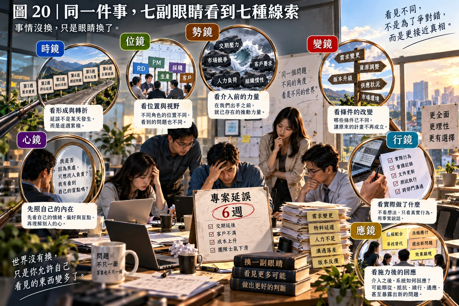圖20｜同一件事，七副眼睛看到七種線索