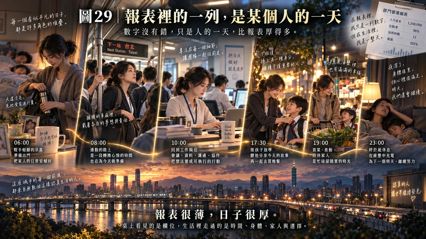 圖29｜報表裡的一列，是某個人的一天