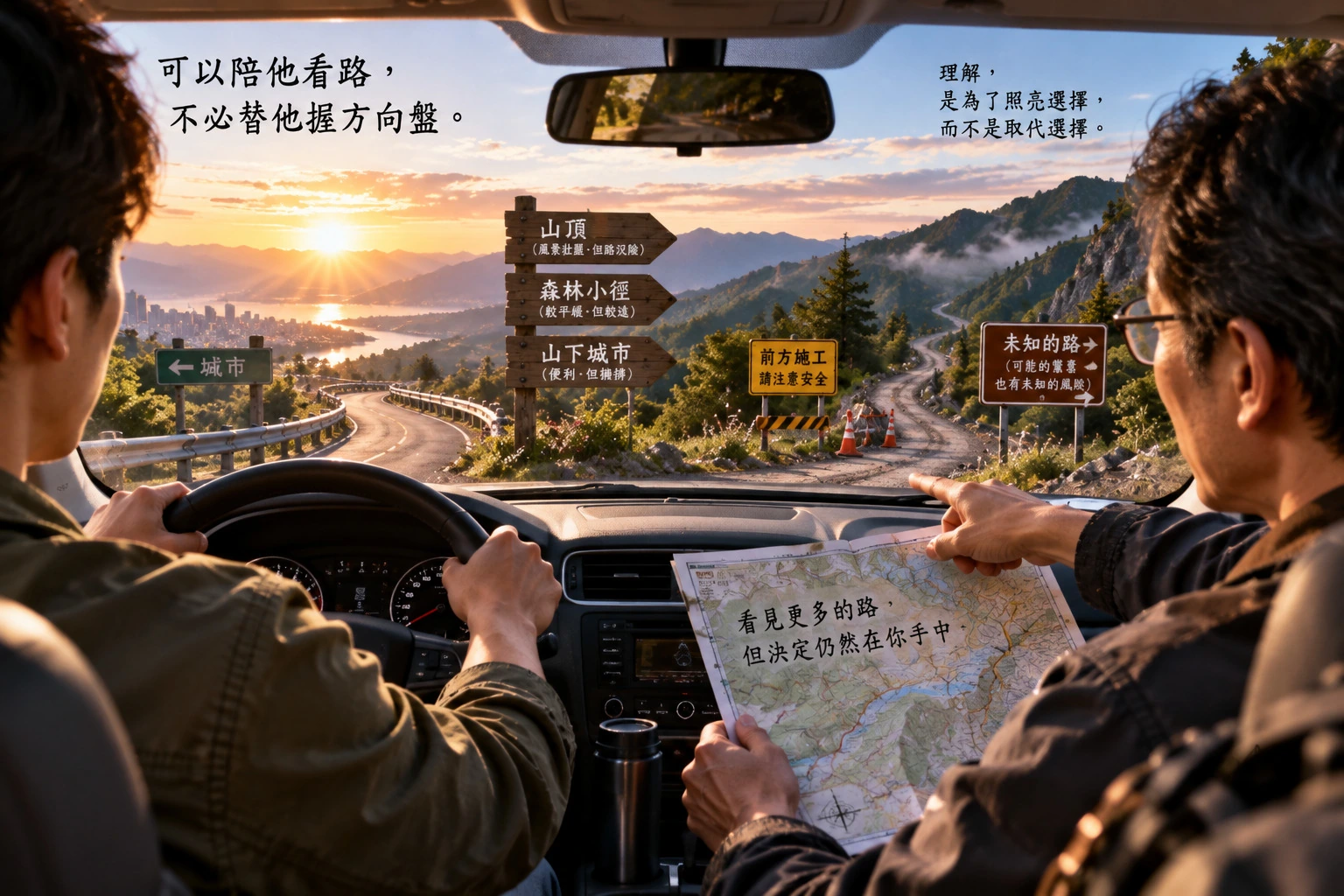 圖36｜可以陪他看路，不必替他握方向盤