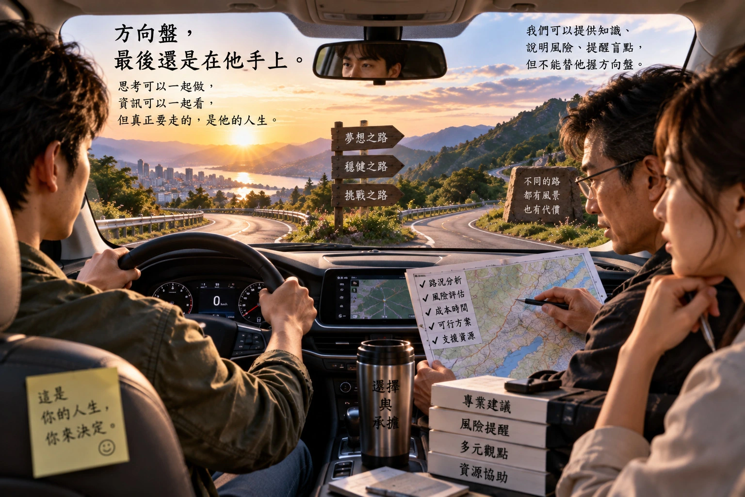 圖40｜方向盤，最後還是在他手上