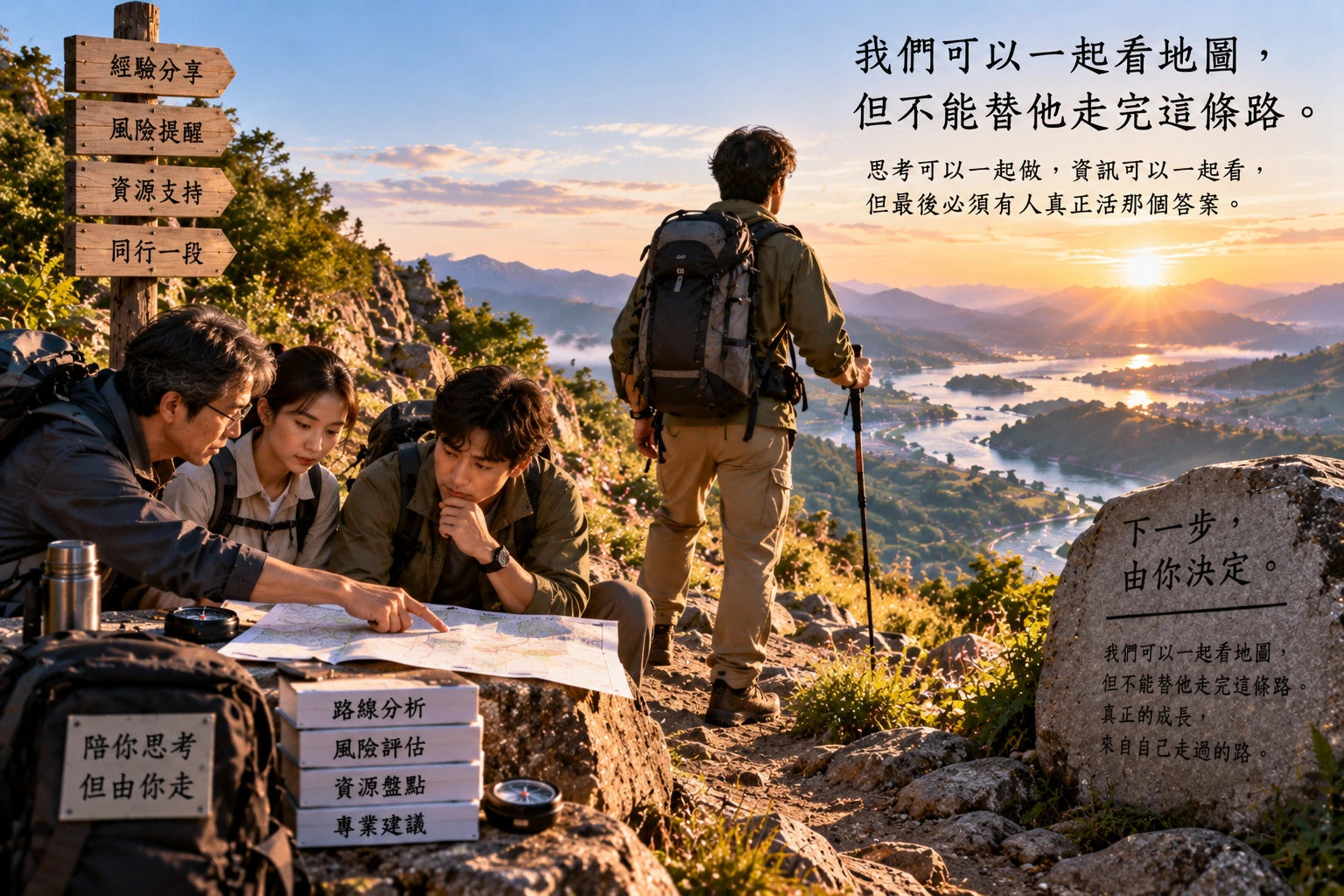 圖41｜我們可以一起看地圖，但不能替他走完這條路