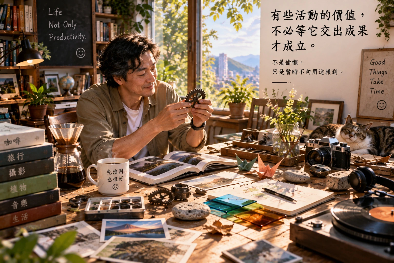 圖48｜一張沒有待辦事項的桌子